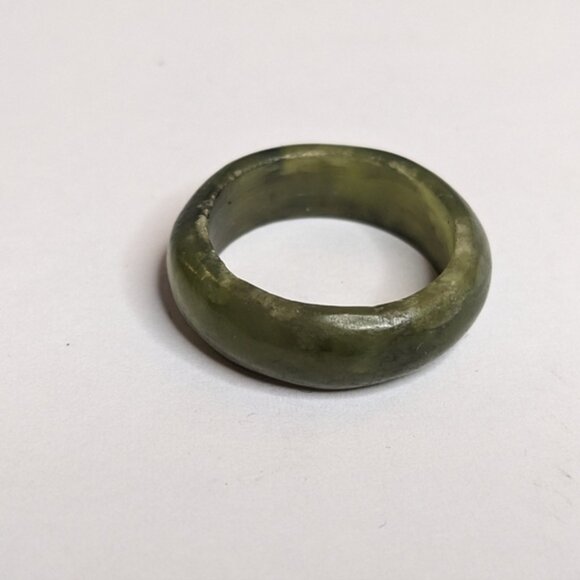 Nephrite Jade Band Ring Size 6 - Picture 6 of 7